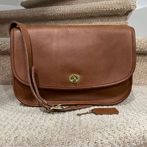 Vintage Coach City Bag 9790 British Tan Made in USA